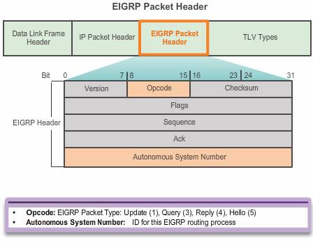 EIGRP Packet Header