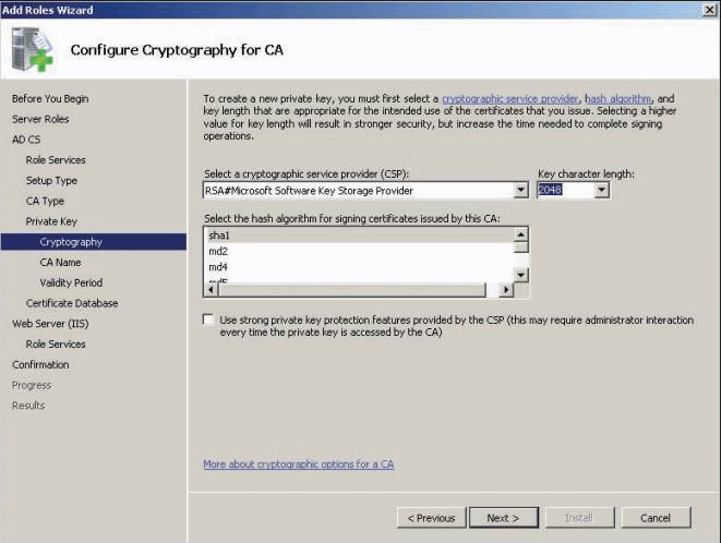 configure cryptography